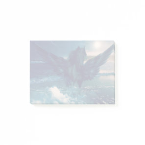 Black Pegasus Emerging From The Sea Post-it Notes