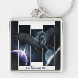 black Pegasus Key Chain