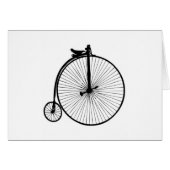 Black penny farthing vintage bike (Front Horizontal)