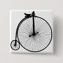 Black penny farthing vintage bike
