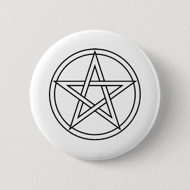 Black Pentacle Button (Front)