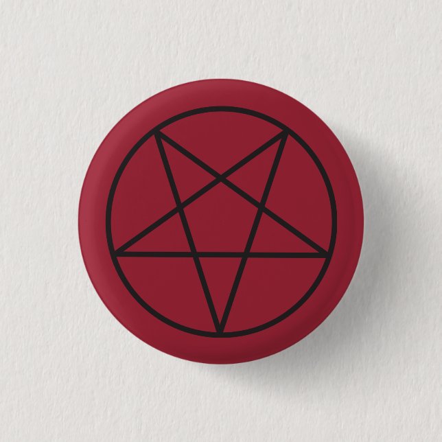 Black Pentagram Button (Front)