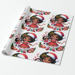 Black Girl Joy Christmas Wrapping Paper – InspiredByMona