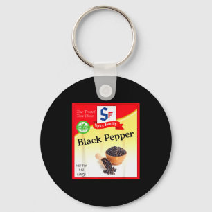 Black Pepper Condiment Costume Holiday Sce Group C Keychain