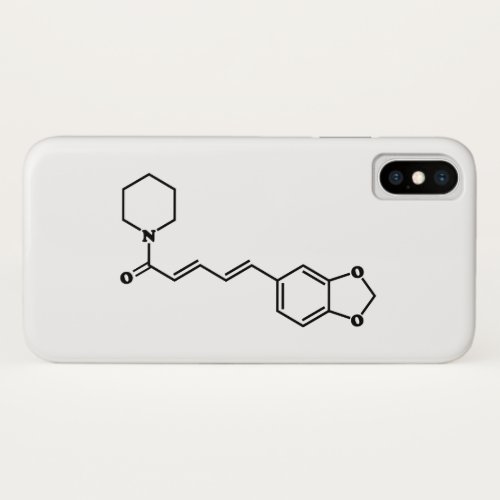 Black Pepper Piperine Molecular Chemical Formula iPhone X Case