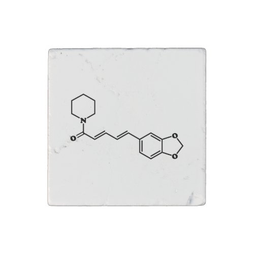 Black Pepper Piperine Molecular Chemical Formula Stone Magnet