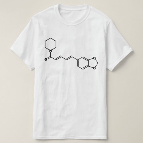Black Pepper Piperine Molecular Chemical Formula T_Shirt