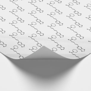 Black Pepper Piperine Molecular Chemical Formula Wrapping Paper
