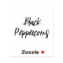 Black Peppercorns Storage Sticker