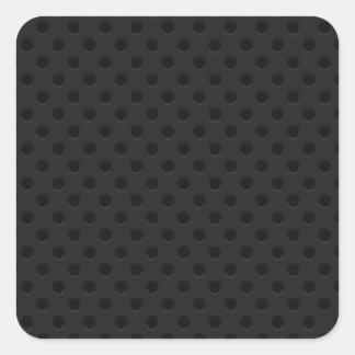 Black Perforated Pinhole Fiber Square Sticker