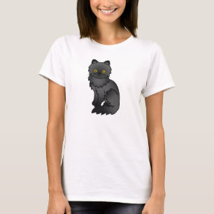 Black Persian Cat T-Shirt