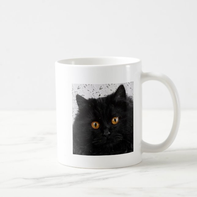 Black Persian Face Coffee Mug (Right)