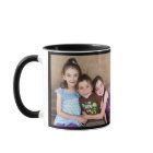 Black Personalize PHOTO TEMPLATE Gift Coffee