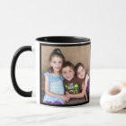 Black Personalize PHOTO TEMPLATE Gift Coffee