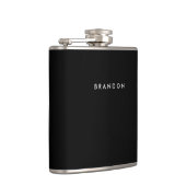 Black Personalized Flasks For Men (Right)