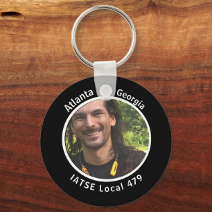 Black Personalized High School Class of 2023 Keychain