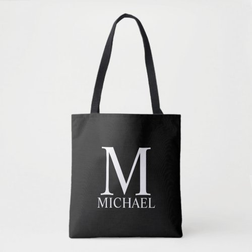 Black Personalized Monogram and Name