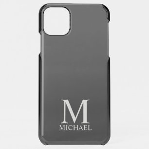 Black Personalized Monogram and Name iPhone 11 Pro Max Case