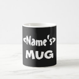 Black Personalized Name Mug