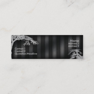 Black Phantom Tree Mini Business Card