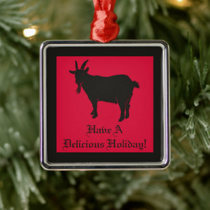 Black Phillip Folk Horror Metal Ornament