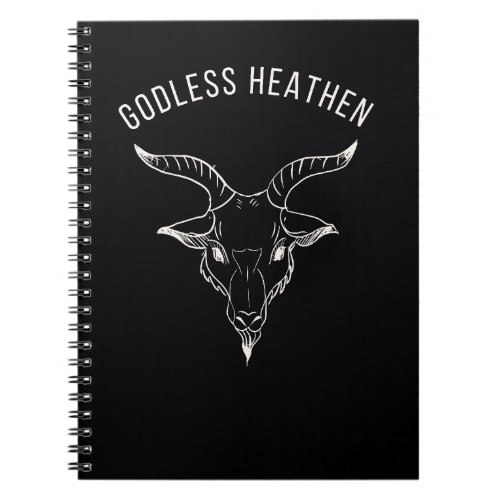 Black Phillip Godless Heathen  Notebook