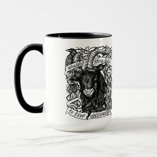 Black Phillip Live Deliciously Mug