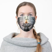 Black Phillip Original art Adult Cloth Face Mask (Worn)