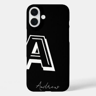 Black phone case - personalized nom