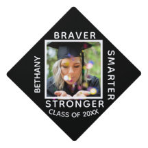 Black Photo Braver Smarter Stronger Inspirational