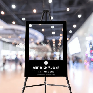 Black Photo Selfie Frame Events Business Logo Foam Board
