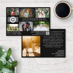 Black Photo Template Professional Photography Flyer<br><div class="desc">Black marketing flyer for a professional photographer personalized with your photos, logos, contact information, custom text, and QR code. Promote your photography business with this photo collage flyer personalized with six of your gorgeous photos on one side and a larger photo on the other so you can showcase your work...</div>