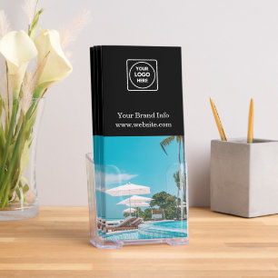 Black Photo Tri-Fold Brochure Custom Business