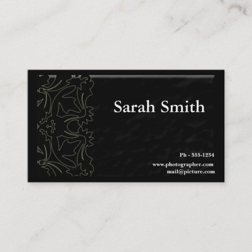 Black Photographer business card