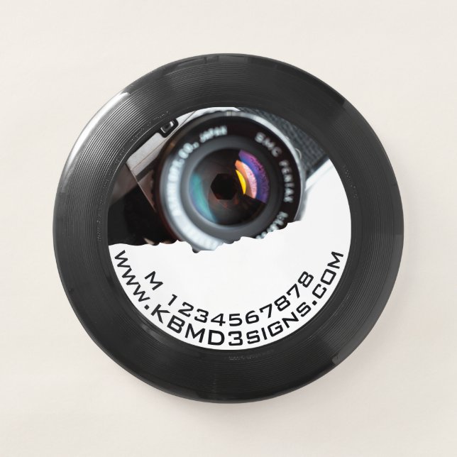 Black Photographer Thank you! Promotional Wham-O Frisbee (Front)