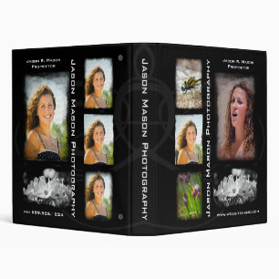 Black Photography 1" Portfolio - Grunge Binder