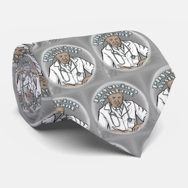 Black Physician Assistant Neck Tie (Rolled)