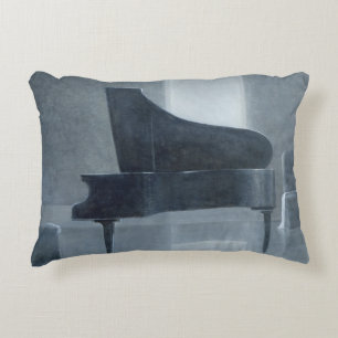 Black piano 2004 accent pillow