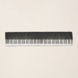 Black Piano Scarf<br><div class="desc">Custom scarf featuring black piano keys.</div>