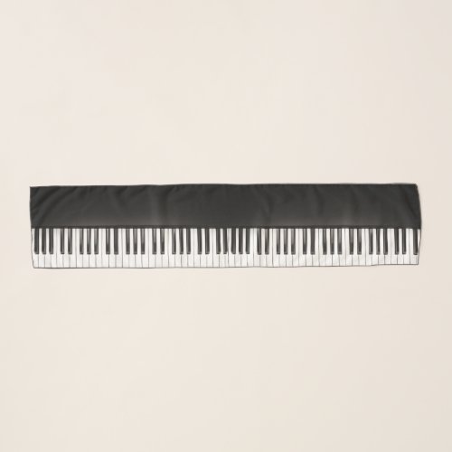Black Piano Scarf