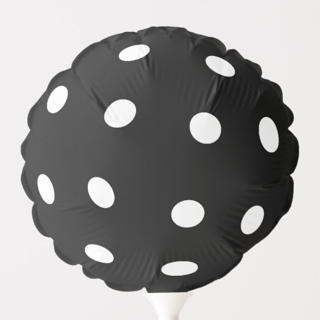 Black Pickleball Funny Gift Bouquet Balloon (Front)