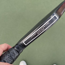 Black Pickleball Paddle Edge Tape Custom Name ICE