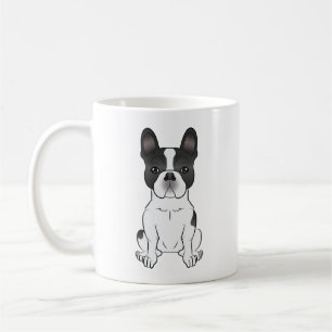 Black Piebald French Bulldog / Frenchie Cute Dog Coffee Mug