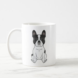 Black Piebald French Bulldog / Frenchie Cute Dog Coffee Mug