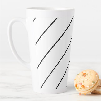 Black Pillars Large Latte Mug