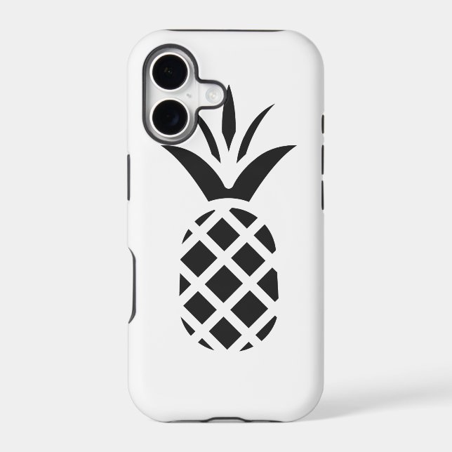 Black Pine Apple Iphone Case (Back)