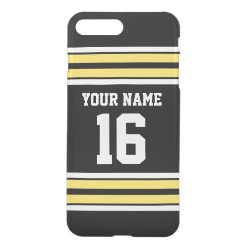 Black Pineapple Yellow Team Jersey Name Number iPhone 8 Plus7 Plus Case