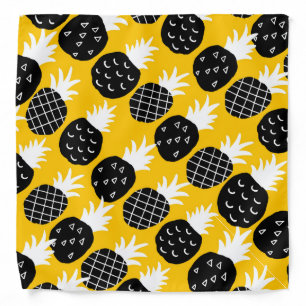 Black pineapples bandana