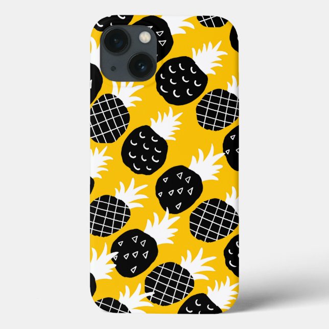Black pineapples Case-Mate iPhone case (Back)