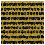 Black pineapples fabric